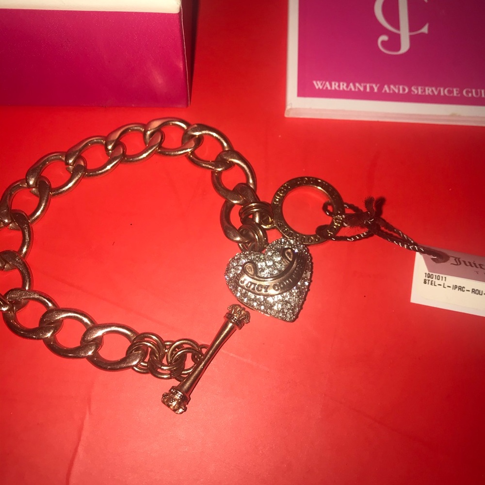 JUICY COUTURE Rose Gold Charm Bracelet 🌹❤️